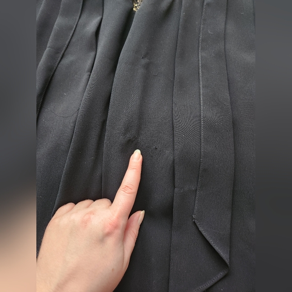 Vintage Gold and Black Gown Prom Dress size S - Picture 4 of 8